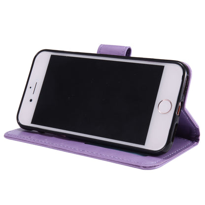 Imprint Flower Leather Wallet Phone Case with Stand for iPhone 7 4.7 inch/8 4.7 inch/SE (2020)/SE (2022)