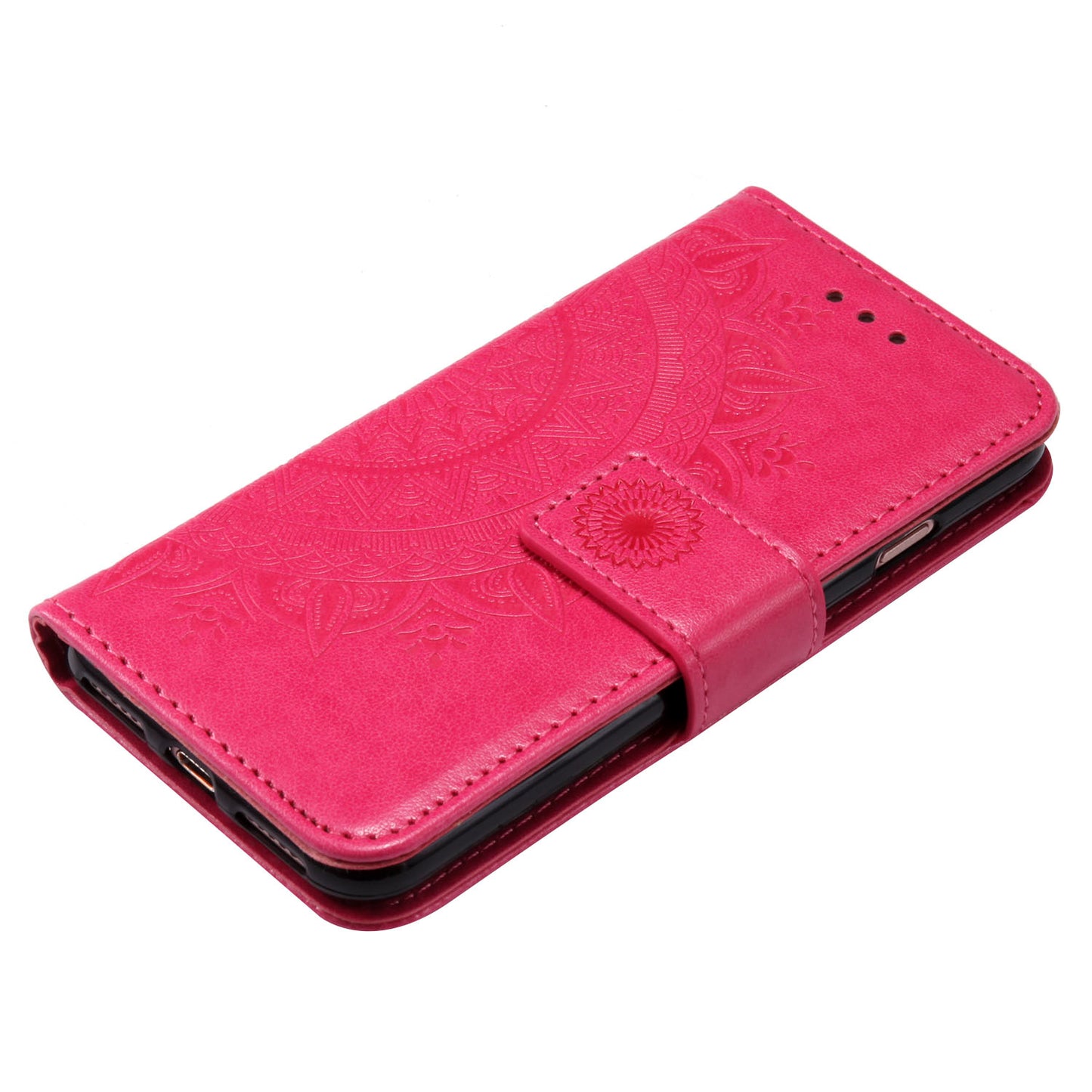Imprint Flower Leather Wallet Phone Case with Stand for iPhone 7 4.7 inch/8 4.7 inch/SE (2020)/SE (2022)