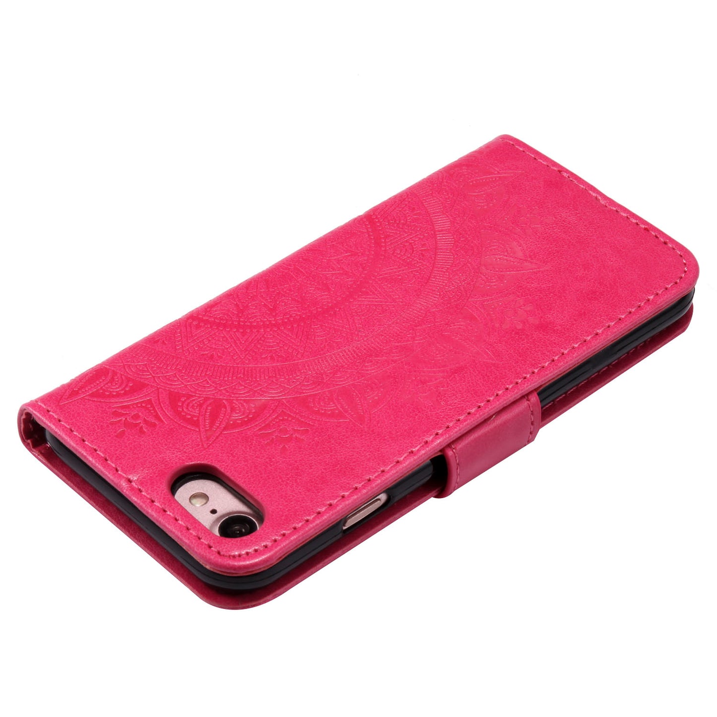 Imprint Flower Leather Wallet Phone Case with Stand for iPhone 7 4.7 inch/8 4.7 inch/SE (2020)/SE (2022)