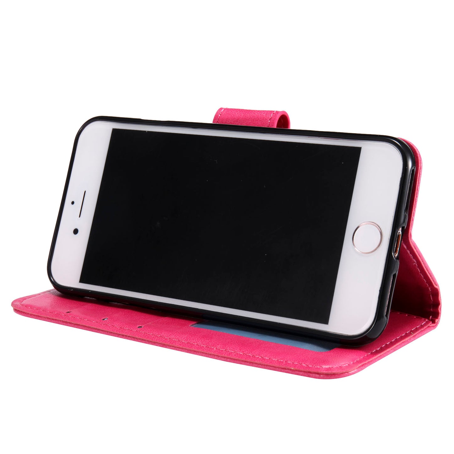Imprint Flower Leather Wallet Phone Case with Stand for iPhone 7 4.7 inch/8 4.7 inch/SE (2020)/SE (2022)