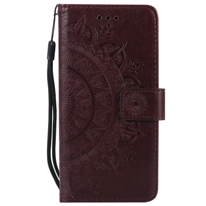 Imprint Flower Leather Wallet Phone Case with Stand for iPhone 7 4.7 inch/8 4.7 inch/SE (2020)/SE (2022)