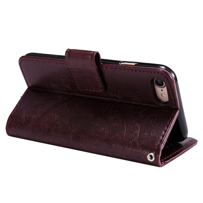 Imprint Flower Leather Wallet Phone Case with Stand for iPhone 7 4.7 inch/8 4.7 inch/SE (2020)/SE (2022)