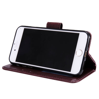 Imprint Flower Leather Wallet Phone Case with Stand for iPhone 7 4.7 inch/8 4.7 inch/SE (2020)/SE (2022)