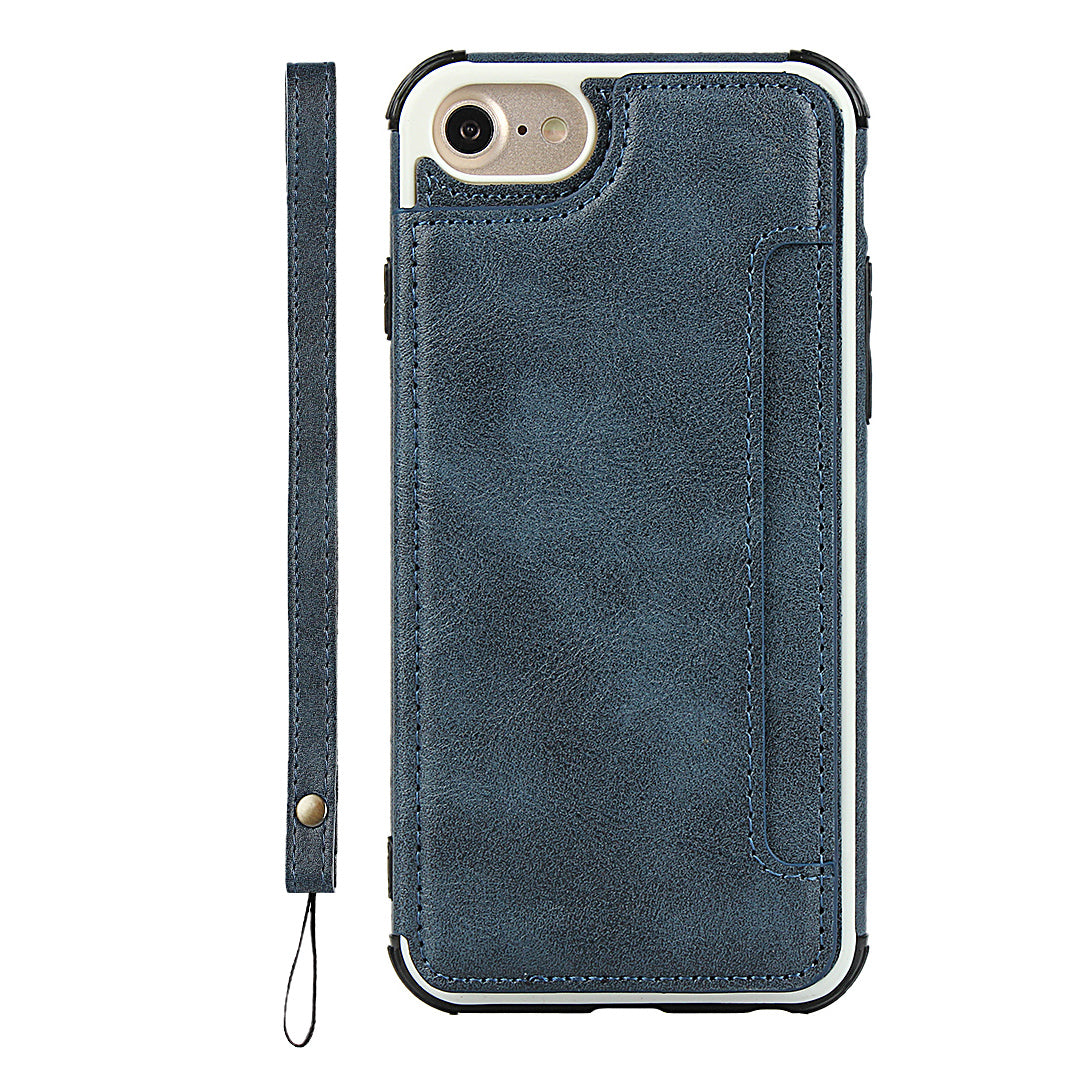 PU Leather + PC Card Slots Protection Phone Case for iPhone 7 / 8 / SE (2020) / SE (2022) 4.7-inch