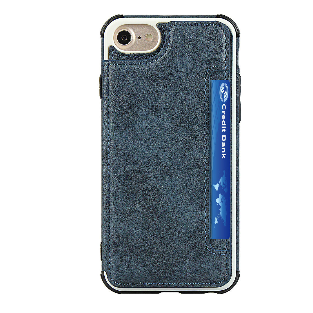 PU Leather + PC Card Slots Protection Phone Case for iPhone 7 / 8 / SE (2020) / SE (2022) 4.7-inch
