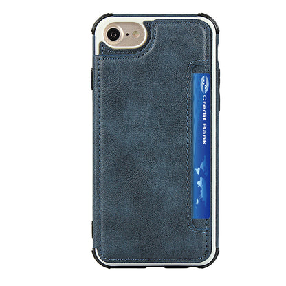 PU Leather + PC Card Slots Protection Phone Case for iPhone 7 / 8 / SE (2020) / SE (2022) 4.7-inch