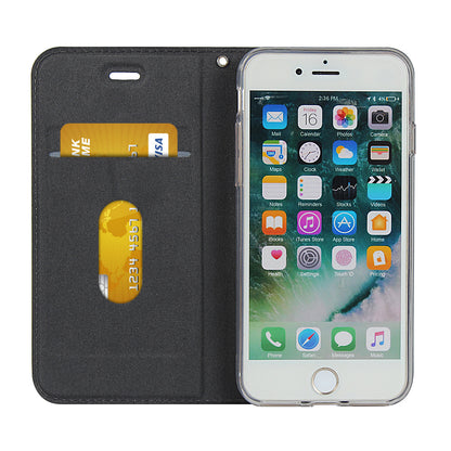 Leather Stand Case with Card Slot for iPhone 8/7/SE (2020)/SE (2022)