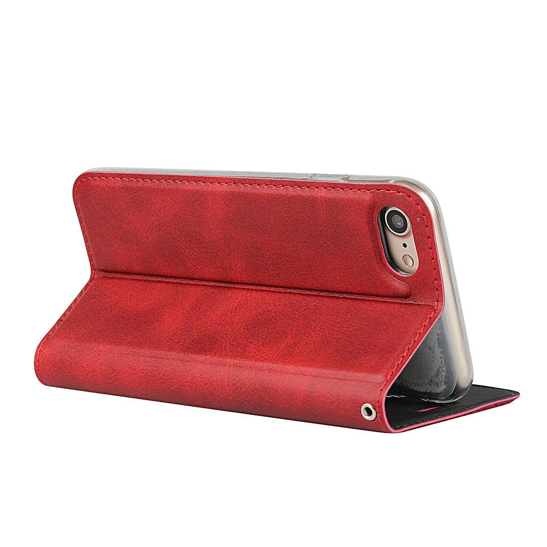 Leather Stand Case with Card Slot for iPhone 8/7/SE (2020)/SE (2022)