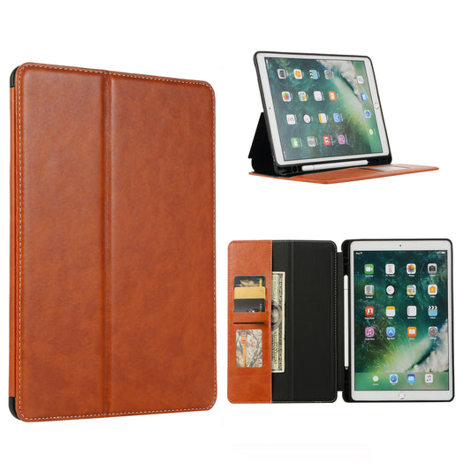 For iPad 10.2 (2021)/(2020)/(2019) Protective Case Auto Wake/Sleep Leather Wallet Stand Tablet Cover with Pen Slot