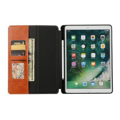 For iPad 10.2 (2021)/(2020)/(2019) Protective Case Auto Wake/Sleep Leather Wallet Stand Tablet Cover with Pen Slot