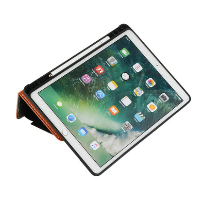 For iPad 10.2 (2021)/(2020)/(2019) Protective Case Auto Wake/Sleep Leather Wallet Stand Tablet Cover with Pen Slot