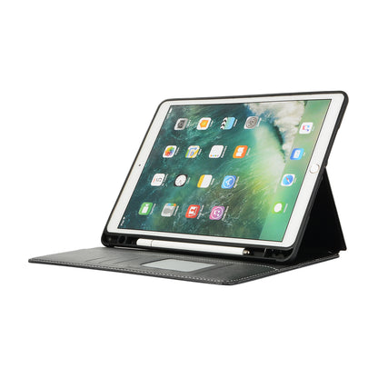 For iPad 10.2 (2021)/(2020)/(2019) Protective Case Auto Wake/Sleep Leather Wallet Stand Tablet Cover with Pen Slot