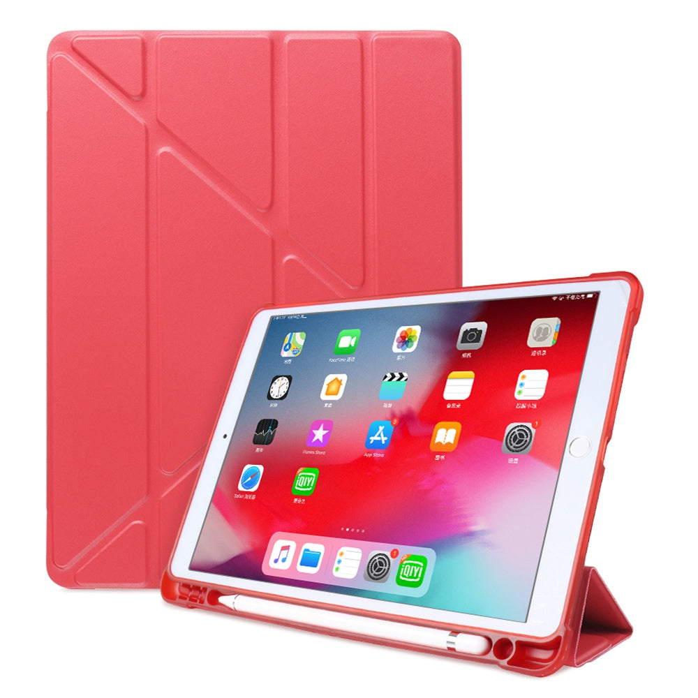 Origami Smart Leather Case [with Shock Absorption TPU / Apple Pencil Storage Groove] for iPad 10.2 (2021)/(2020)/(2019) / iPad Air 10.5 inch (2019) / iPad Pro 10.5-inch (2017)