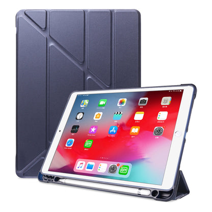 Origami Smart Leather Case [with Shock Absorption TPU / Apple Pencil Storage Groove] for iPad 10.2 (2021)/(2020)/(2019) / iPad Air 10.5 inch (2019) / iPad Pro 10.5-inch (2017)