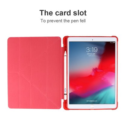Origami Smart Leather Case [with Shock Absorption TPU / Apple Pencil Storage Groove] for iPad 10.2 (2021)/(2020)/(2019) / iPad Air 10.5 inch (2019) / iPad Pro 10.5-inch (2017)