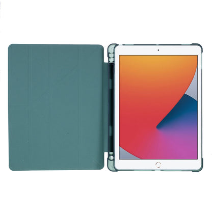 Origami Smart Leather Case [with Shock Absorption TPU / Apple Pencil Storage Groove] for iPad 10.2 (2021)/(2020)/(2019) / iPad Air 10.5 inch (2019) / iPad Pro 10.5-inch (2017)