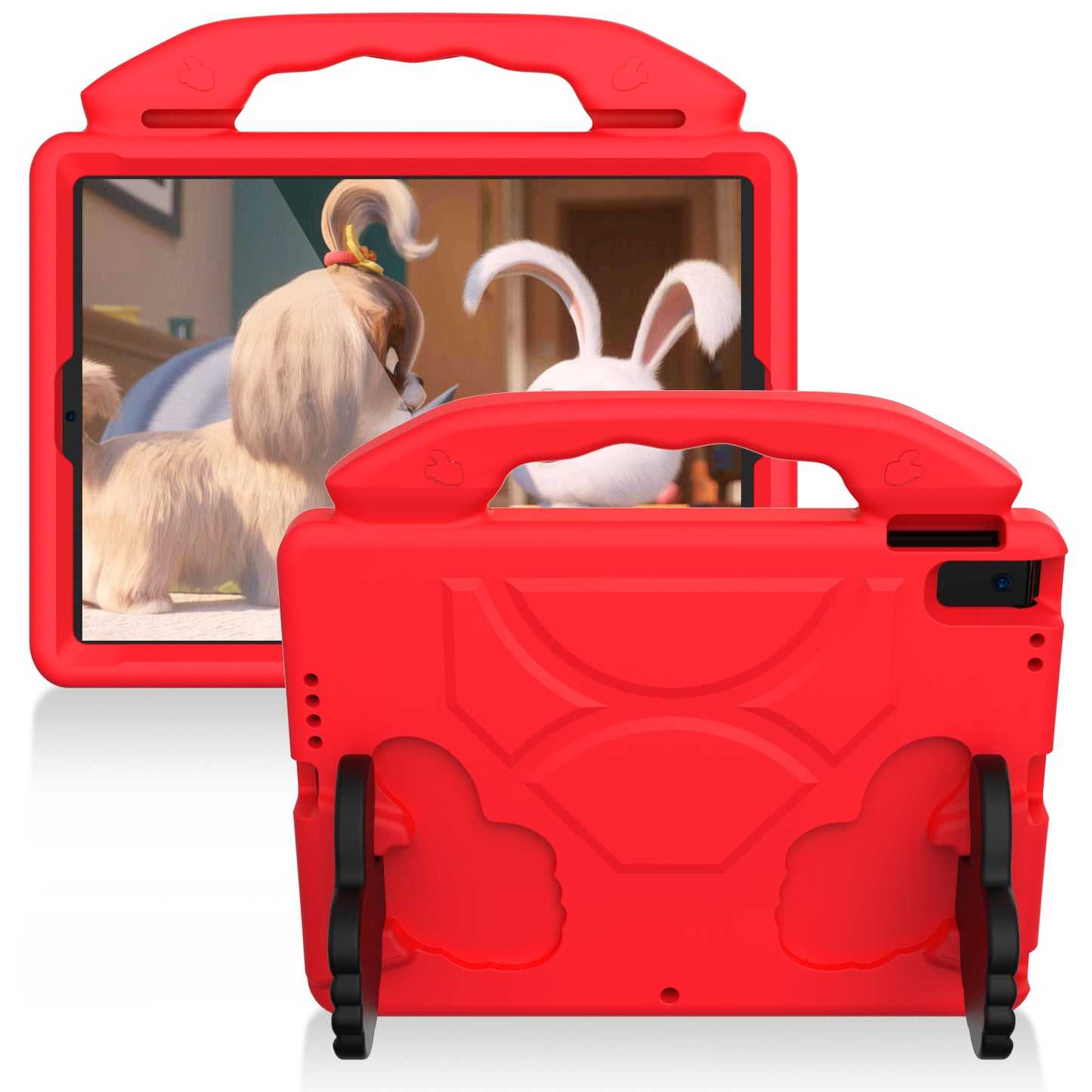 Shockproof Thumb Kickstand EVA Tablet Case for iPad 10.2 (2021)/(2020)/(2019)/iPad Pro 10.5-inch (2017)/iPad Air 10.5 inch (2019)/iPad Pro 11-inch (2018)
