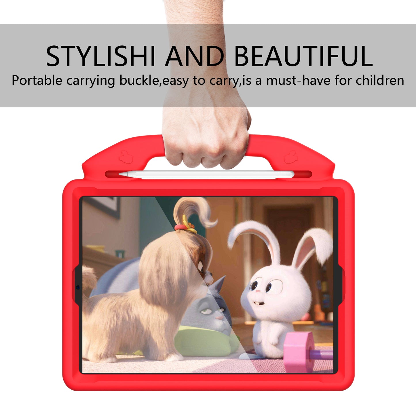 Shockproof Thumb Kickstand EVA Tablet Case for iPad 10.2 (2021)/(2020)/(2019)/iPad Pro 10.5-inch (2017)/iPad Air 10.5 inch (2019)/iPad Pro 11-inch (2018)