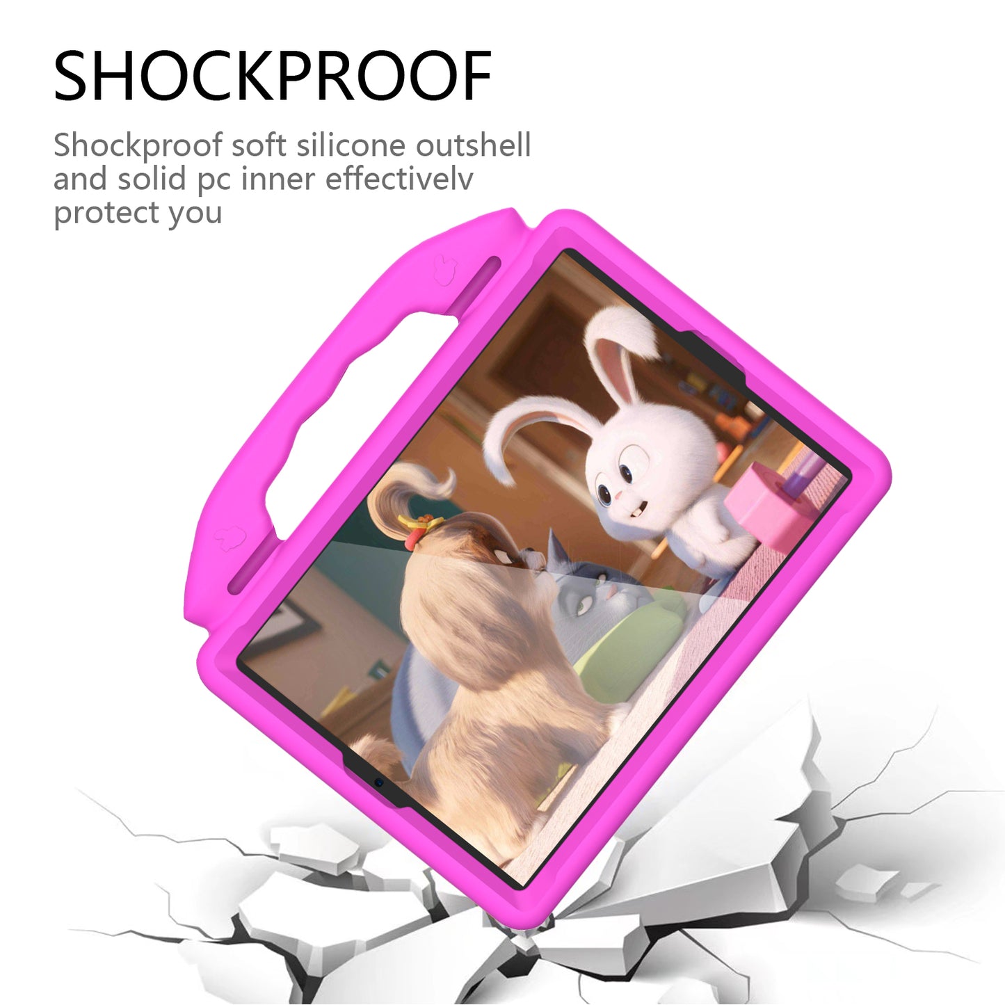 Shockproof Thumb Kickstand EVA Tablet Case for iPad 10.2 (2021)/(2020)/(2019)/iPad Pro 10.5-inch (2017)/iPad Air 10.5 inch (2019)/iPad Pro 11-inch (2018)
