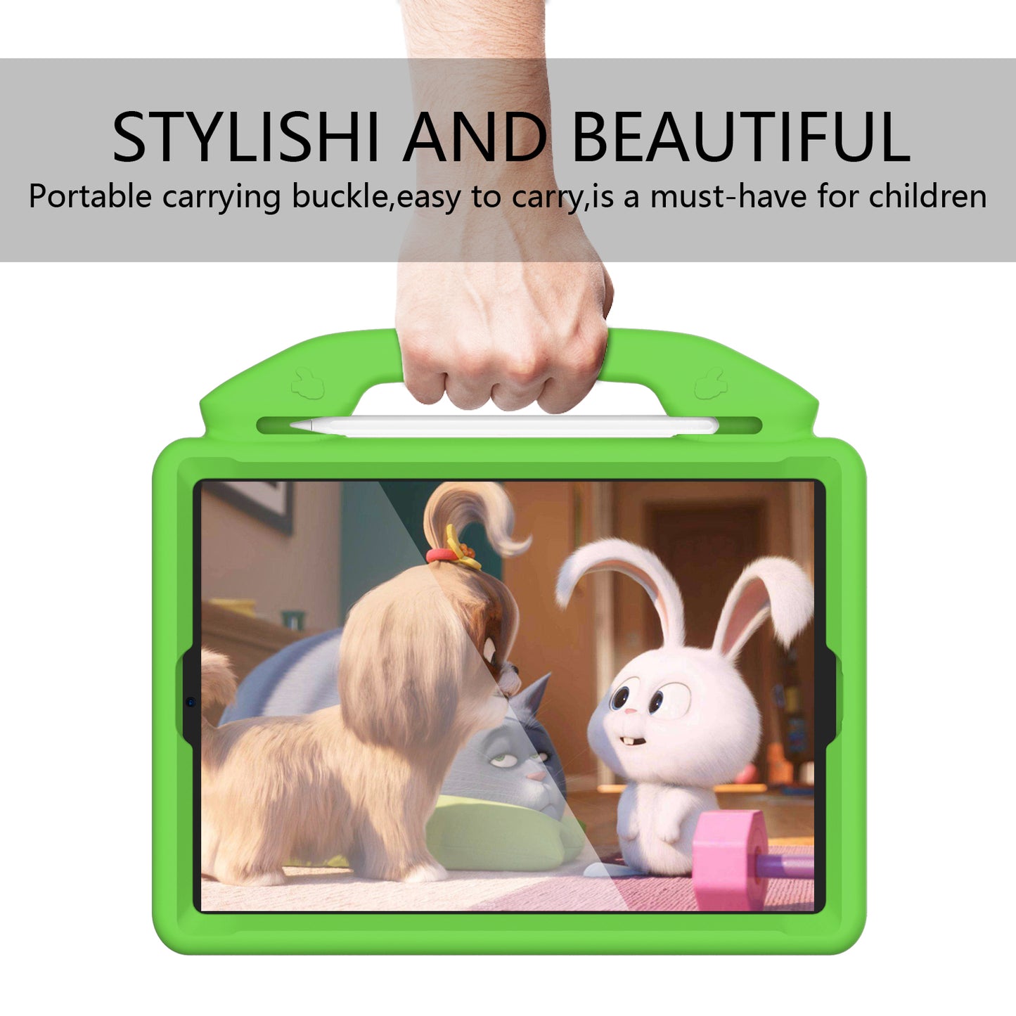 Shockproof Thumb Kickstand EVA Tablet Case for iPad 10.2 (2021)/(2020)/(2019)/iPad Pro 10.5-inch (2017)/iPad Air 10.5 inch (2019)/iPad Pro 11-inch (2018)