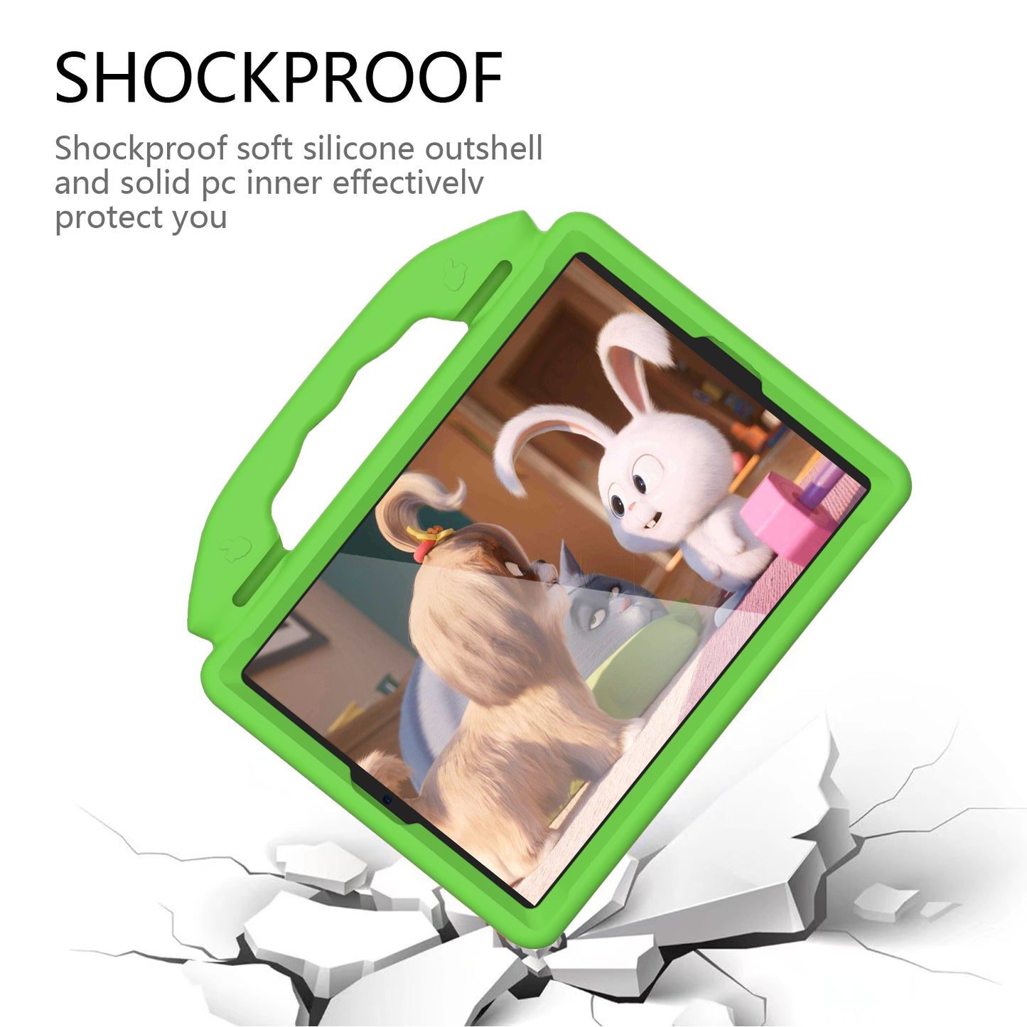 Shockproof Thumb Kickstand EVA Tablet Case for iPad 10.2 (2021)/(2020)/(2019)/iPad Pro 10.5-inch (2017)/iPad Air 10.5 inch (2019)/iPad Pro 11-inch (2018)