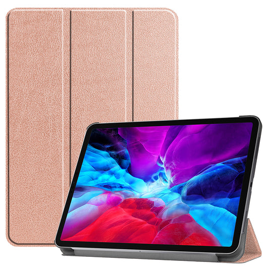 Anti-scratch Shockproof Stand Folio Leather Smart Tablet Case with Auto Sleep / Wake Support Apple Pencil Charging for iPad Pro 12.9-inch (2020) / (2018)