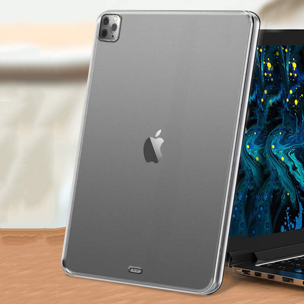 Dustproof Anti-scratch Anti-shock Clear Gel TPU Skin Cover for iPad Pro 12.9-inch (2021) / (2020) / (2018)