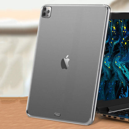 Dustproof Anti-scratch Anti-shock Clear Gel TPU Skin Cover for iPad Pro 12.9-inch (2021) / (2020) / (2018)