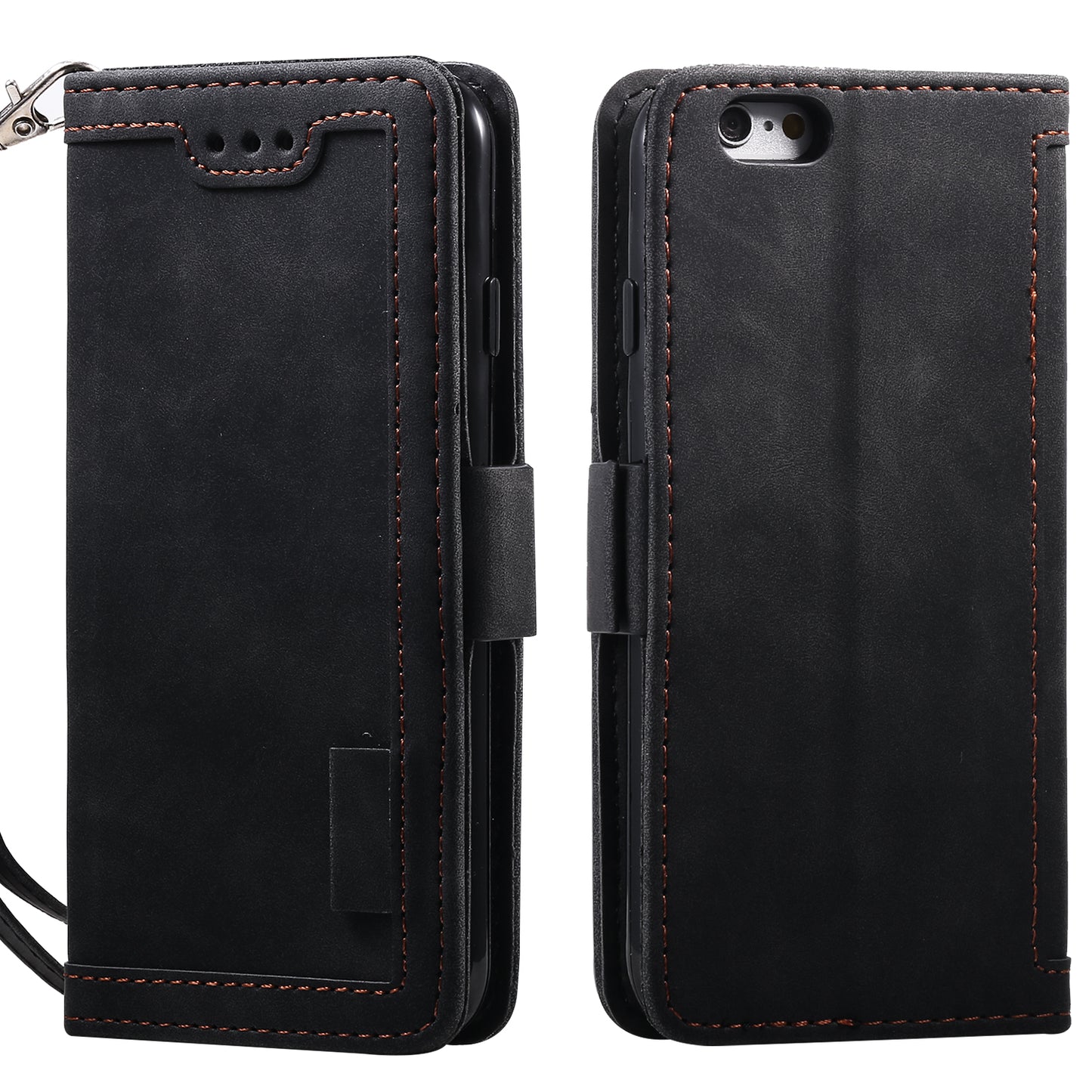 Retro Splicing PU Leather Wallet Magnetic Phone Cover for iPhone 8 / 7 / SE (2020) /SE (2022) 4.7 inch