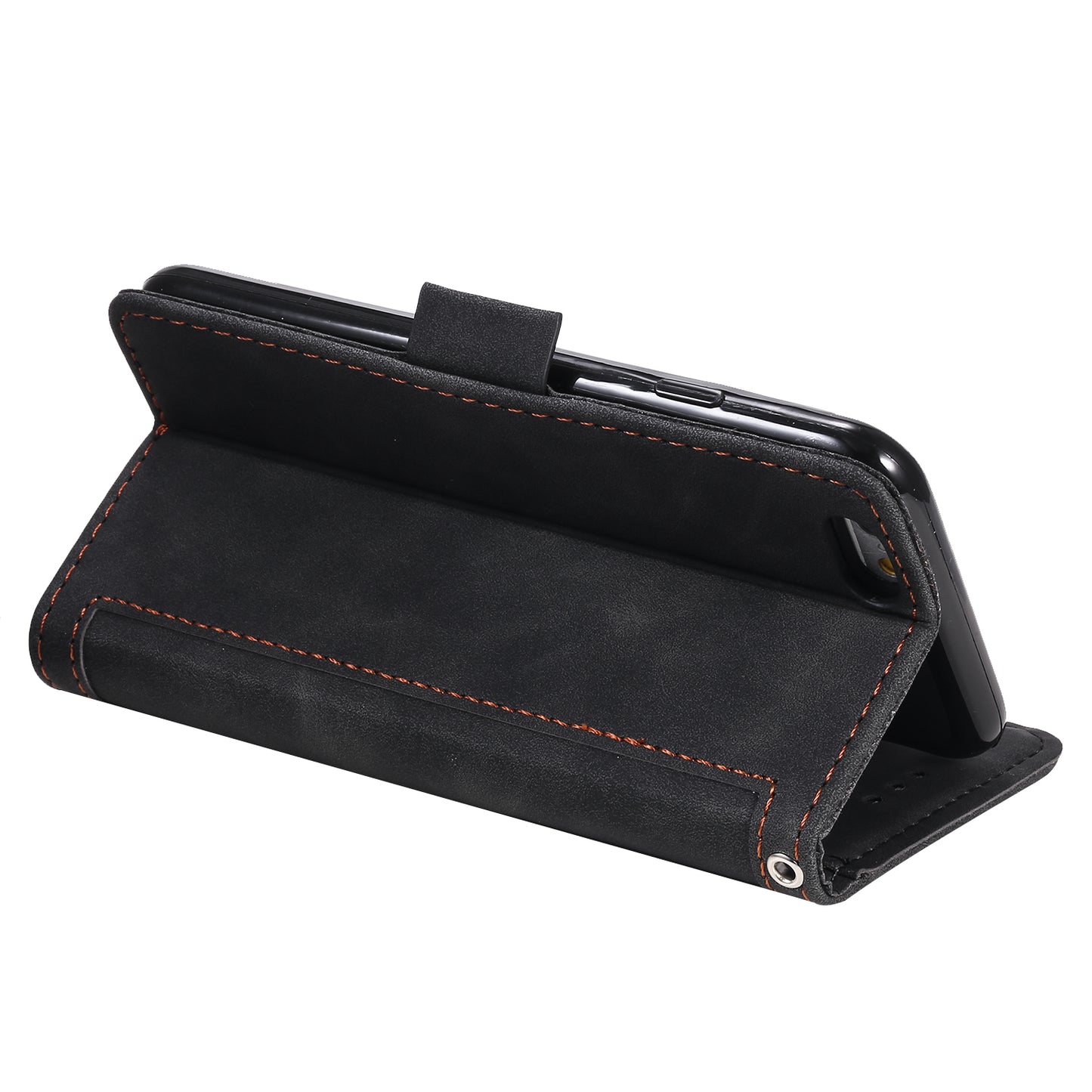 Retro Splicing PU Leather Wallet Magnetic Phone Cover for iPhone 8 / 7 / SE (2020) /SE (2022) 4.7 inch