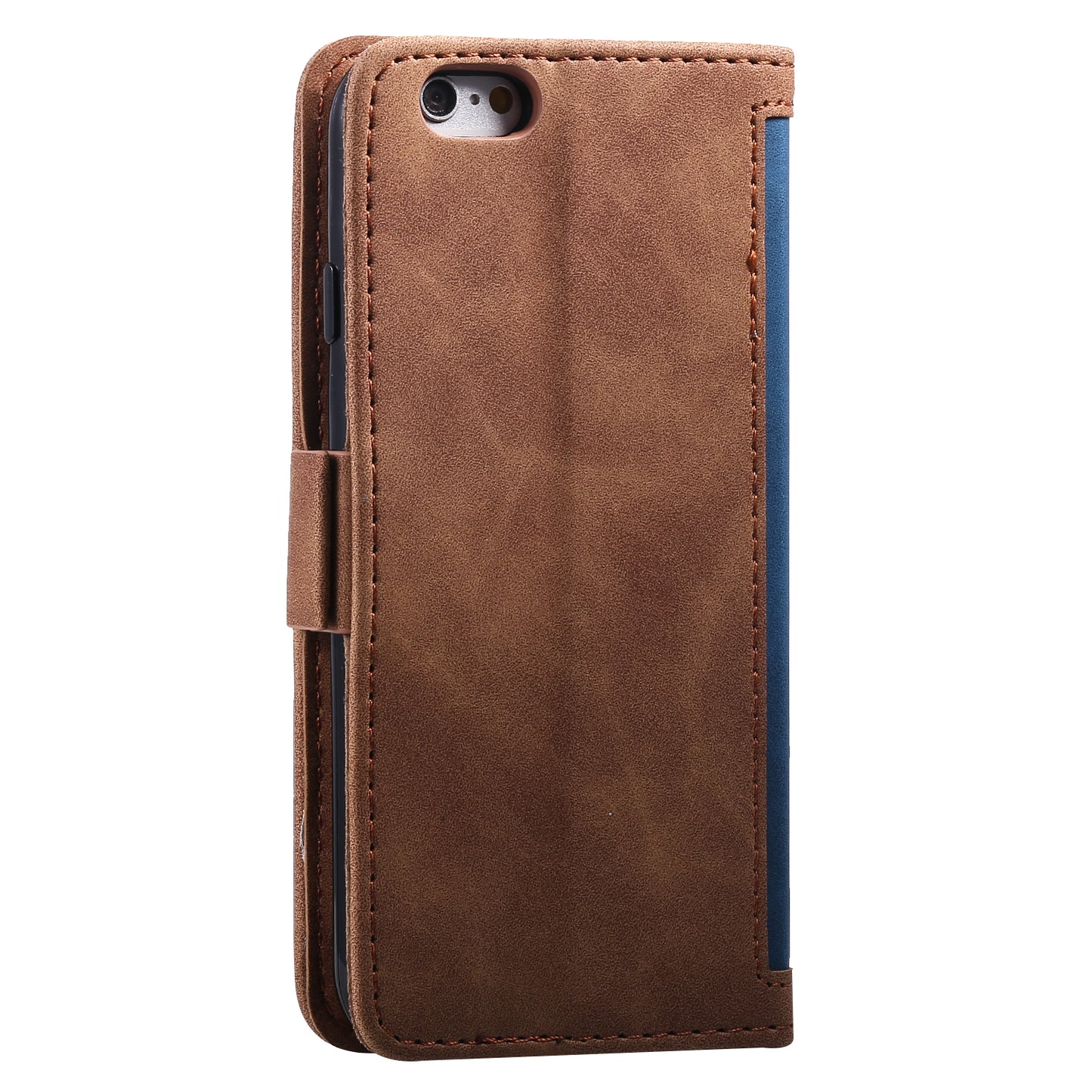 Retro Splicing PU Leather Wallet Magnetic Phone Cover for iPhone 8 / 7 / SE (2020) /SE (2022) 4.7 inch