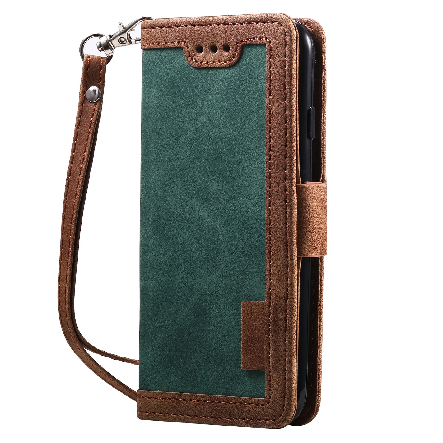 Retro Splicing PU Leather Wallet Magnetic Phone Cover for iPhone 8 / 7 / SE (2020) /SE (2022) 4.7 inch