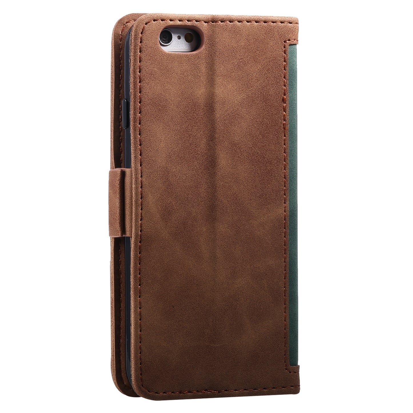 Retro Splicing PU Leather Wallet Magnetic Phone Cover for iPhone 8 / 7 / SE (2020) /SE (2022) 4.7 inch