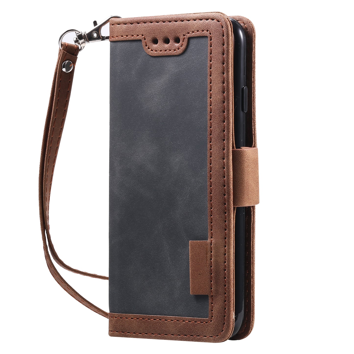 Retro Splicing PU Leather Wallet Magnetic Phone Cover for iPhone 8 / 7 / SE (2020) /SE (2022) 4.7 inch