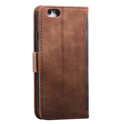 Retro Splicing PU Leather Wallet Magnetic Phone Cover for iPhone 8 / 7 / SE (2020) /SE (2022) 4.7 inch