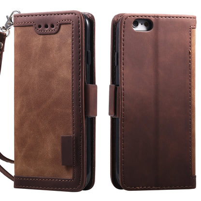 Retro Splicing PU Leather Wallet Magnetic Phone Cover for iPhone 8 / 7 / SE (2020) /SE (2022) 4.7 inch