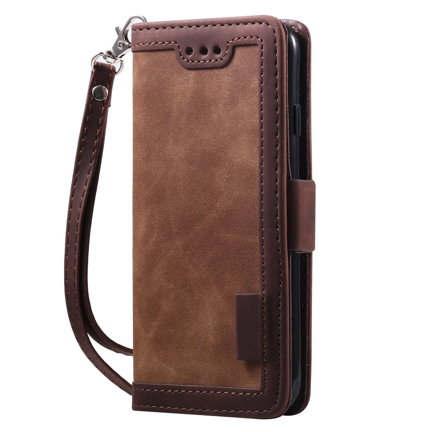 Retro Splicing PU Leather Wallet Magnetic Phone Cover for iPhone 8 / 7 / SE (2020) /SE (2022) 4.7 inch