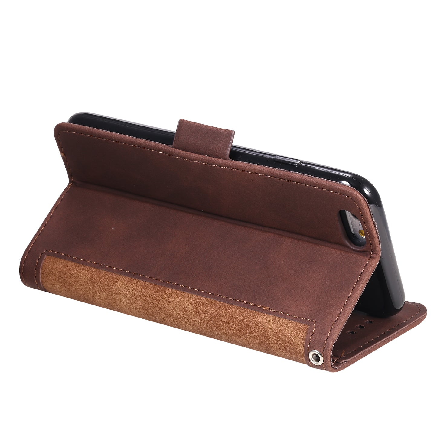 Retro Splicing PU Leather Wallet Magnetic Phone Cover for iPhone 8 / 7 / SE (2020) /SE (2022) 4.7 inch