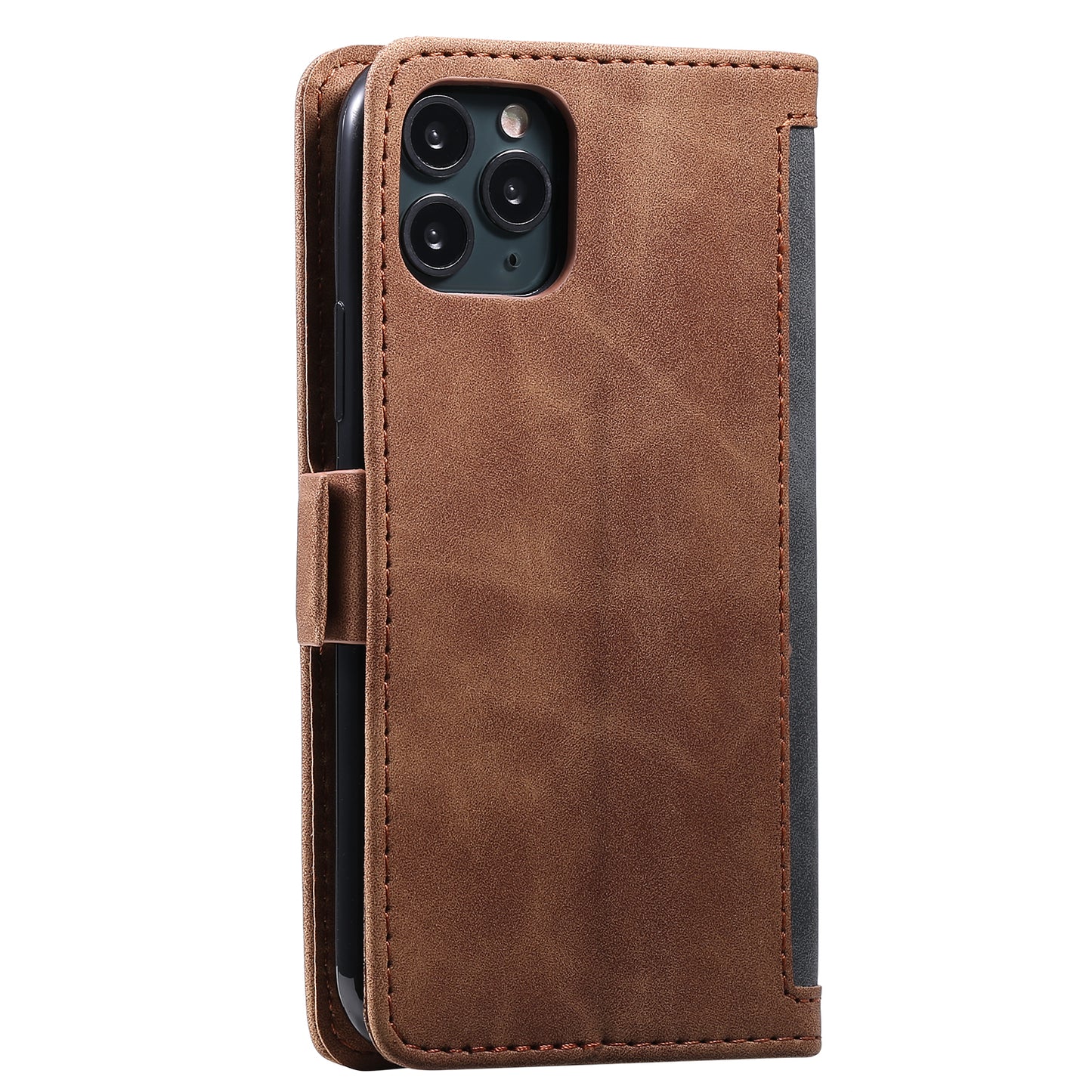 Retro Splicing Leather Covering for iPhone 11 Pro 5.8 inch