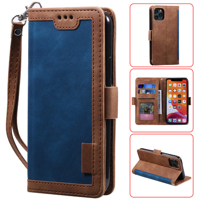 Retro Splicing Leather Covering for iPhone 11 Pro 5.8 inch