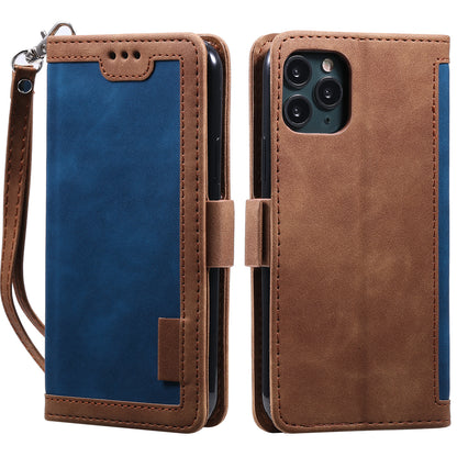 Retro Splicing Leather Covering for iPhone 11 Pro 5.8 inch