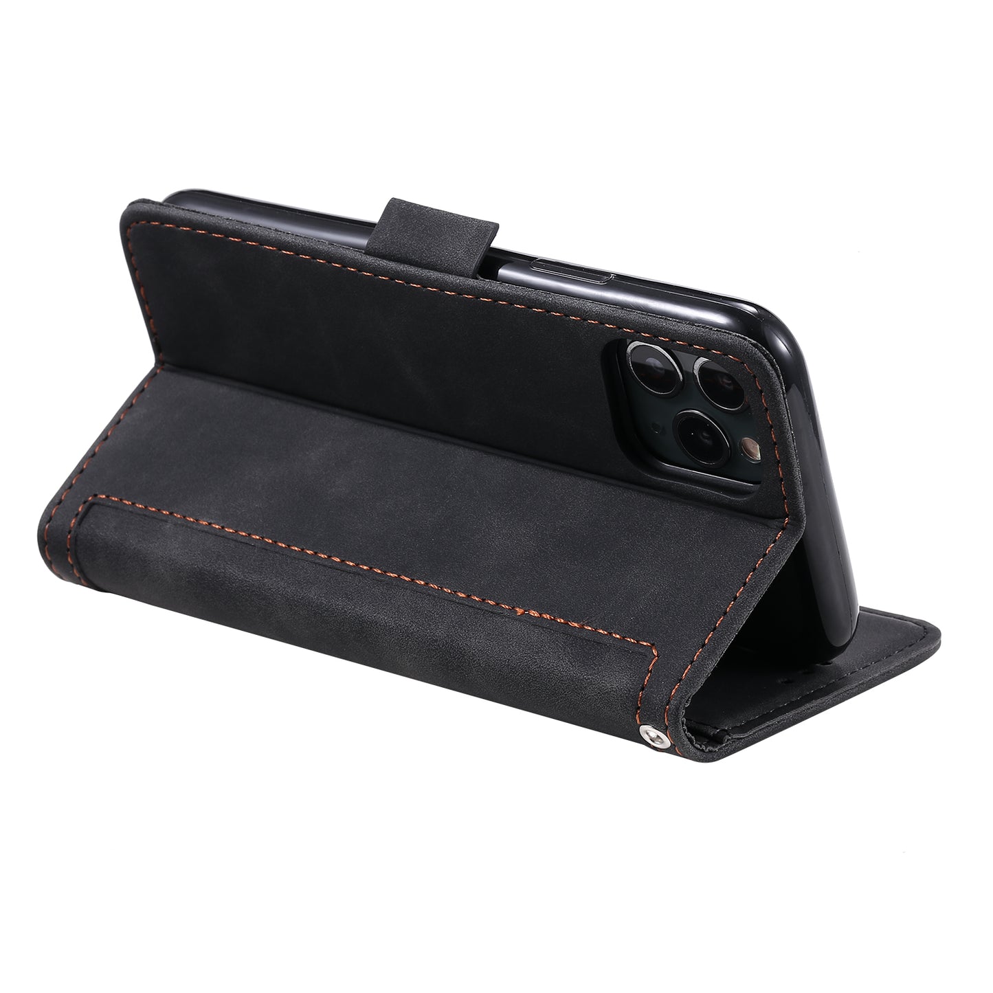 Retro Splicing Leather Covering for iPhone 11 Pro 5.8 inch