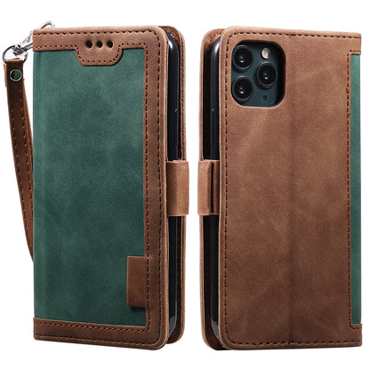 Retro Splicing Leather Covering for iPhone 11 Pro 5.8 inch