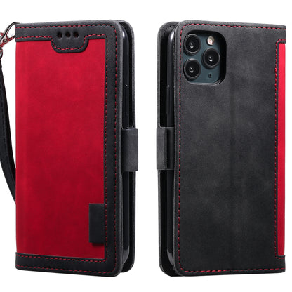 Retro Splicing Leather Covering for iPhone 11 Pro 5.8 inch