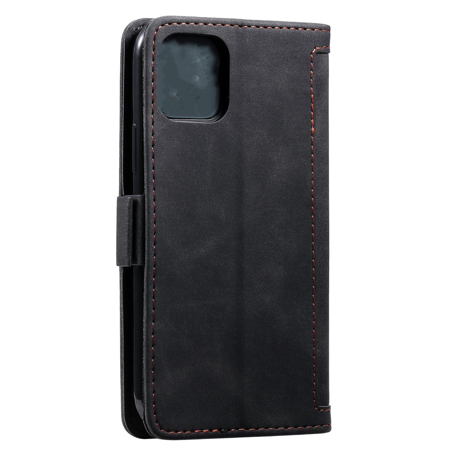 Retro Splicing Style Wallet Stand Leather Phone Case for iPhone 11 6.1 inch