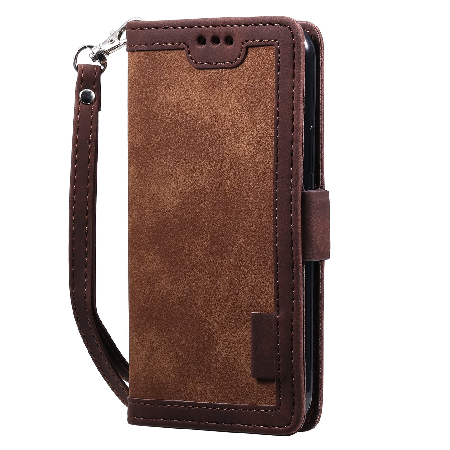 Retro Splicing Style Wallet Stand Leather Phone Case for iPhone 11 6.1 inch