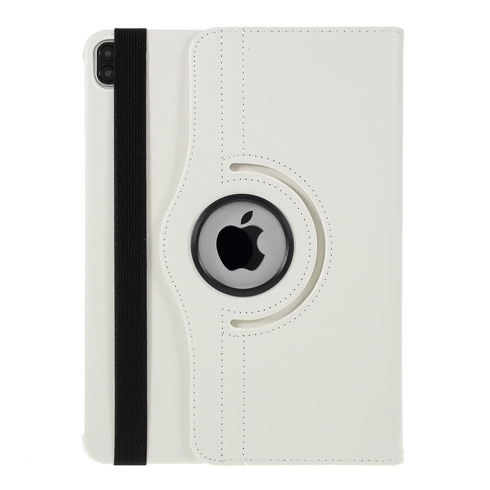 Litchi Skin 360 Degree Rotating Protective Stand Cover with Elastic Band for iPad Air (2020)/Air (2022) / iPad Pro 11-inch (2021) / (2020) / (2018)