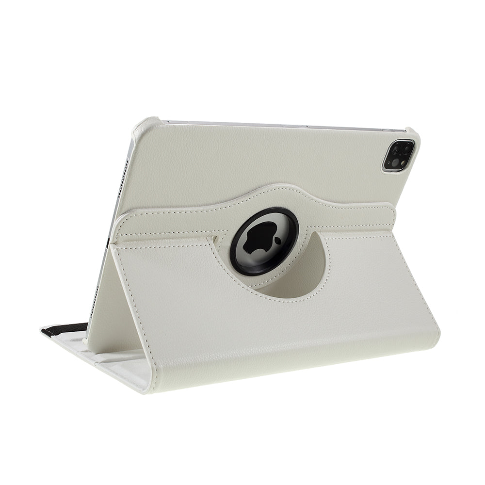 Litchi Skin 360 Degree Rotating Protective Stand Cover with Elastic Band for iPad Air (2020)/Air (2022) / iPad Pro 11-inch (2021) / (2020) / (2018)