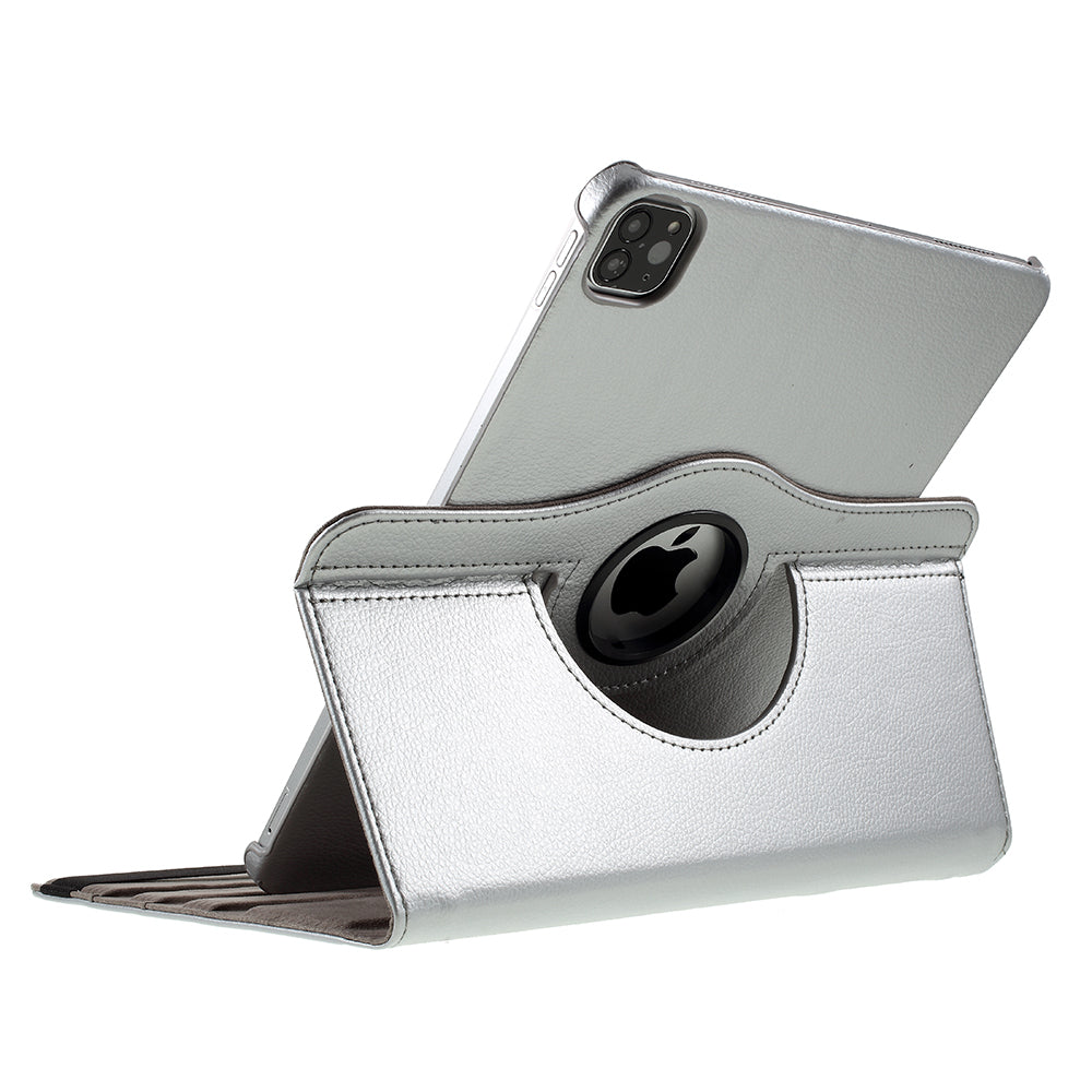 Litchi Skin 360 Degree Rotating Protective Stand Cover with Elastic Band for iPad Air (2020)/Air (2022) / iPad Pro 11-inch (2021) / (2020) / (2018)
