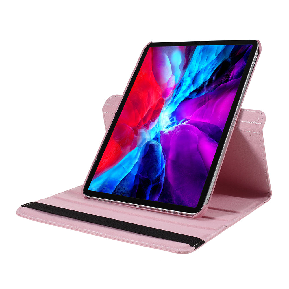 Litchi Skin 360 Degree Rotating Protective Stand Cover with Elastic Band for iPad Air (2020)/Air (2022) / iPad Pro 11-inch (2021) / (2020) / (2018)